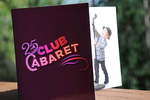 25 Club Cabaret Invitation